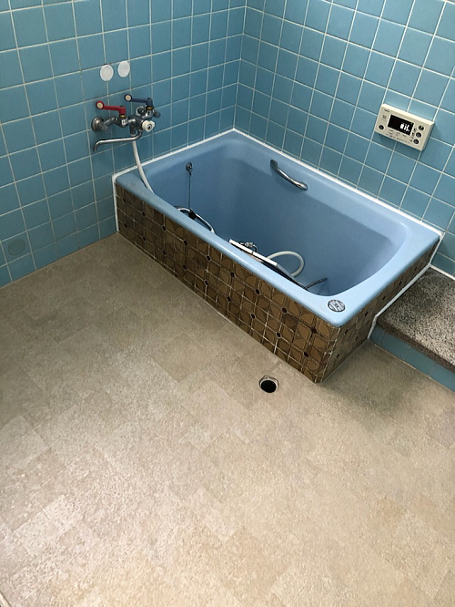 戸建従来浴室床タイルリフォーム熊本県上益城郡施工後